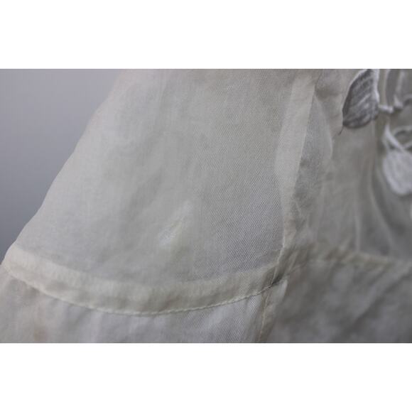 P.A.R.O.S.H P A R O S H Full Circle SKIRT Size S Embroidered Ivory - Picture 5 of 12